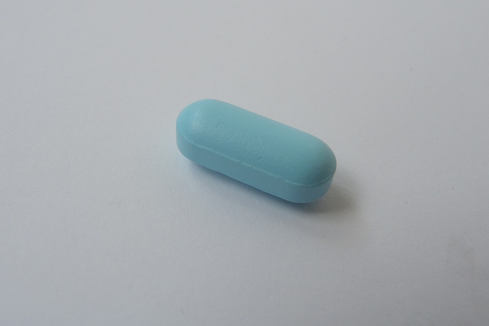 Populární modrá pilulka.